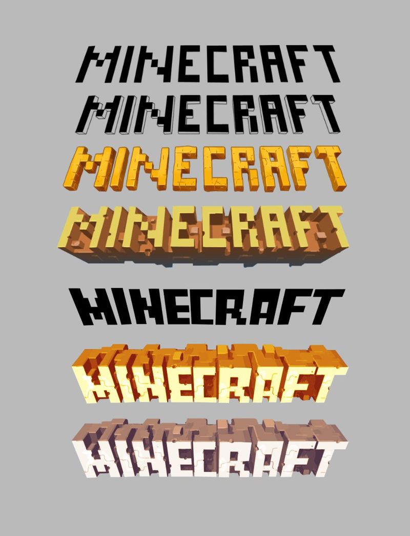 Minecraft Titles | History of the Minecraft logo